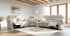 Stanley Manual Recliner 2 Seater Sofa - Beige