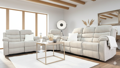 Stanley Manual Recliner 1 Seater Sofa - Beige