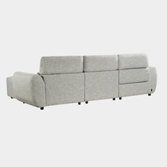 Turin Electric Recliner Sofa Silver Right Hand Corner
