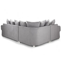 Verona Scatterback 4 Seater Sofa Right Hand Facing Corner Grey