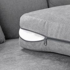 Verona Fullback Sofa Grey 3 Seater