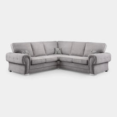 Verona Full Back Corner Sofa Grey