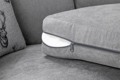 Verona 3+2 Seater Scatter Back Grey