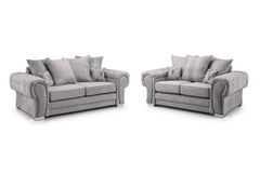 Verona 3+2 Seater Scatter Back Grey