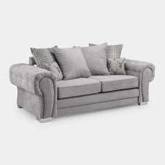 Verona Scatter Back 3 Seater Sofa Grey