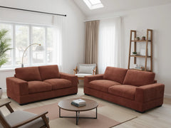 Westminster 3+2 Seater Berry Sofa Set - Red