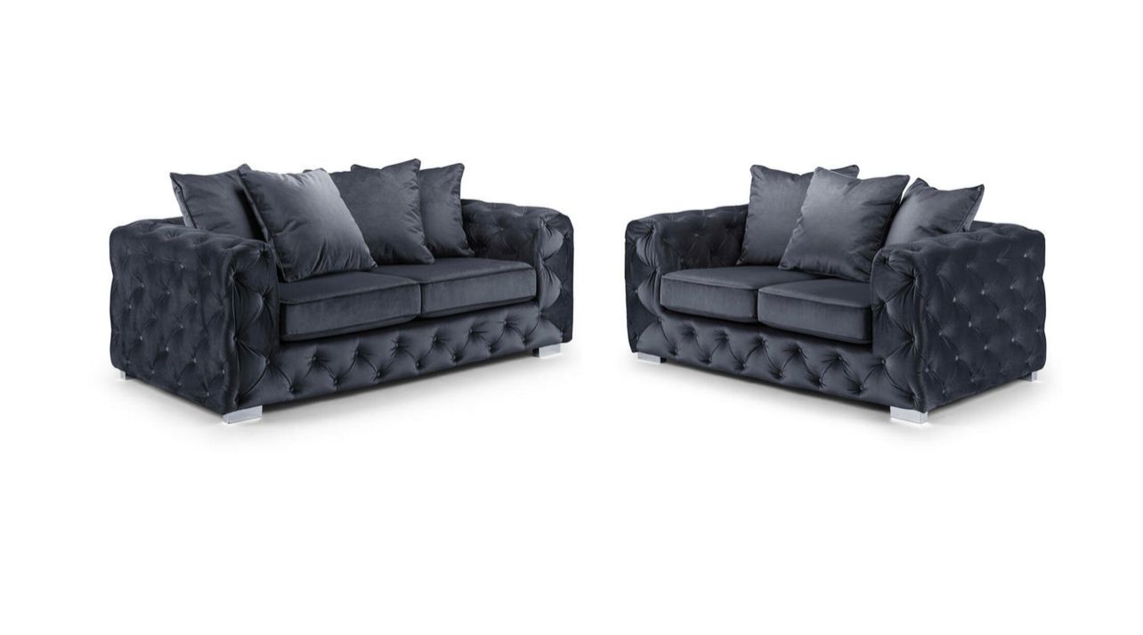 Ashton Silver Sofa