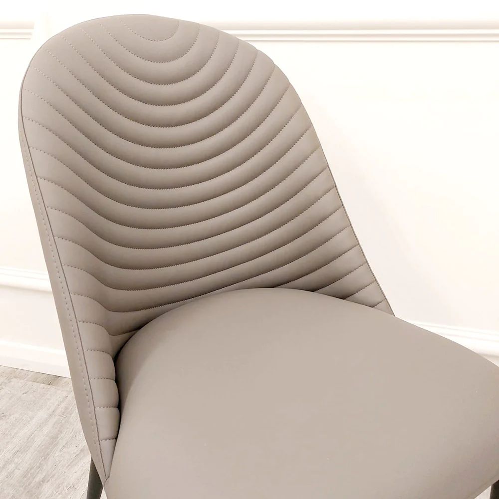 Lovemybedss Aliyah Leather Dining Chair