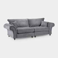 Windsor Fullback Sofa Grey 4 Seater