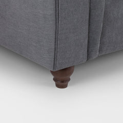 Windsor Fullback Sofa Grey Footstool