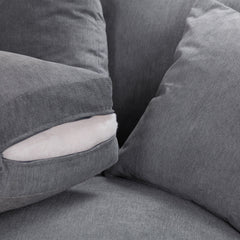 Windsor Fullback Sofa Grey Footstool