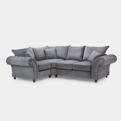 Windsor Fullback Sofa Grey Left Hand Facing Corner