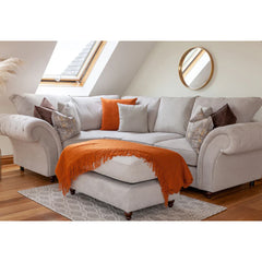 Windsor Fullback Sofa Stone Right Hand Facing Corner