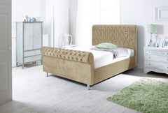 Park Lane Chesterfield Sleigh Bed