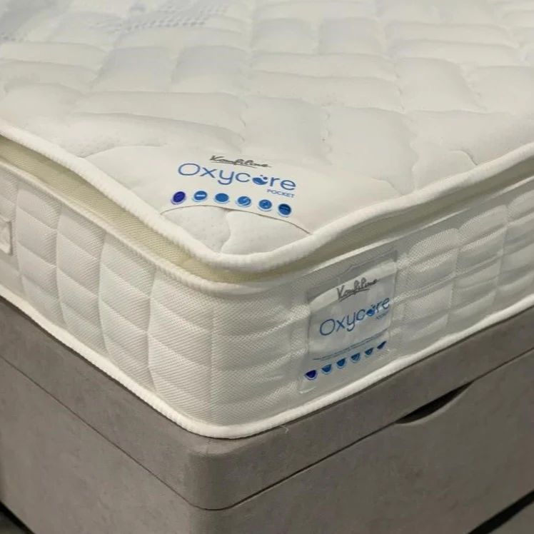 Oxycore 1000 Pocket Pillow Top Memory Foam Mattress - Medium Soft Top